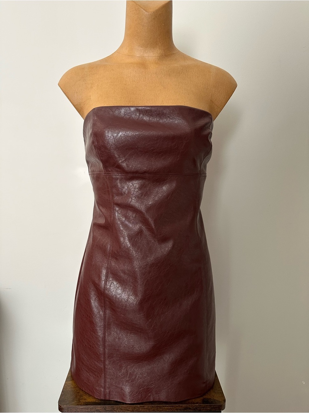 Dynamite faux leather mini tube dress